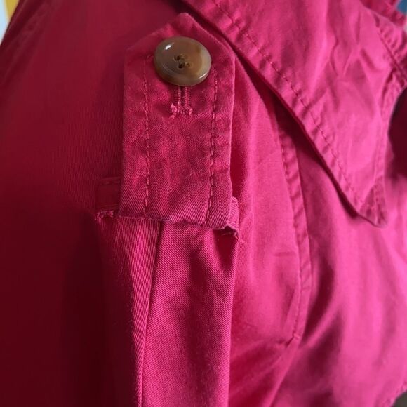 WOMEN’S Ann Taylor LOFT pink short trench jacket - Picture 5 of 9